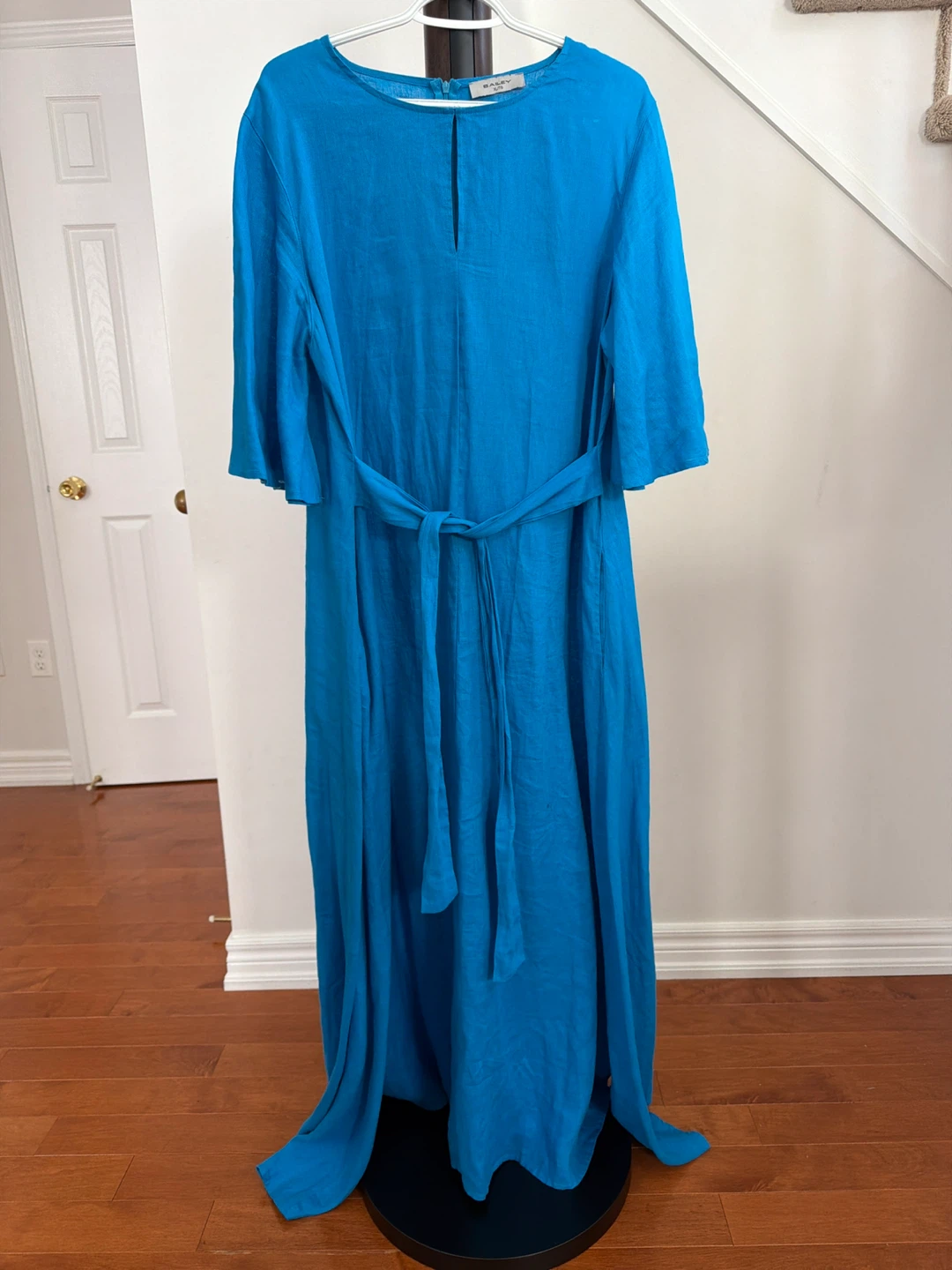 Bailey Blue Maxi Dress with Tie Waist