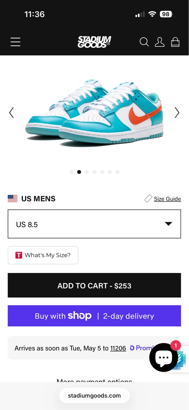 Nike dunk size 8.5 - photo 4