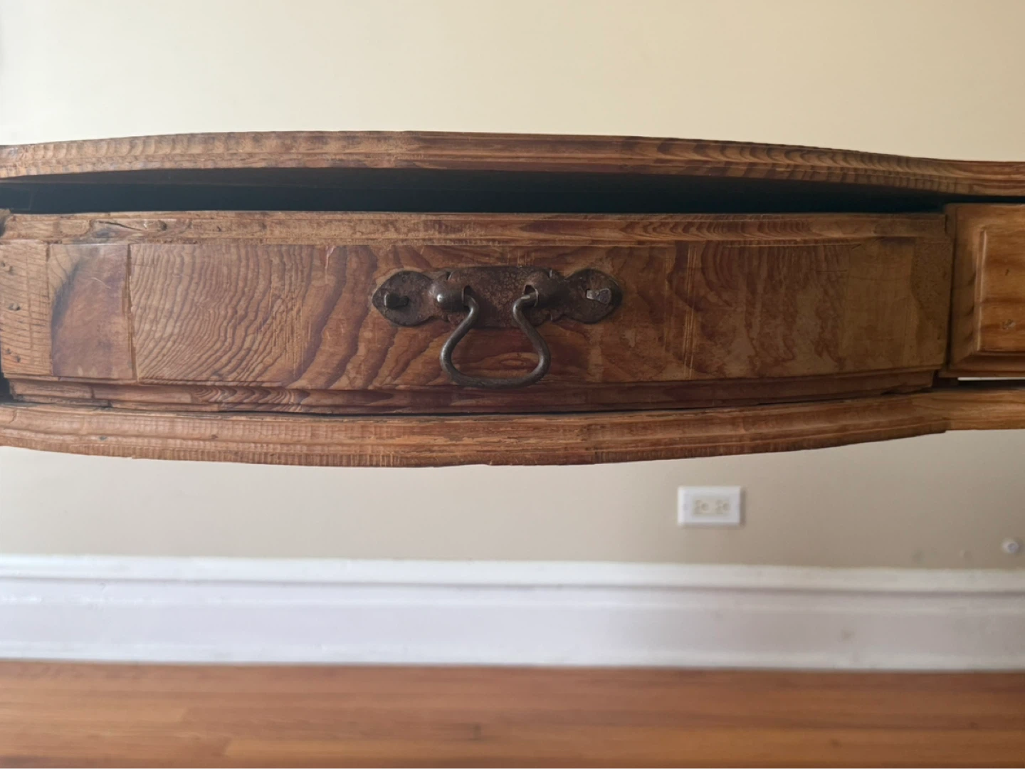 Curvy Wooden Desk with Drawers - photo 4