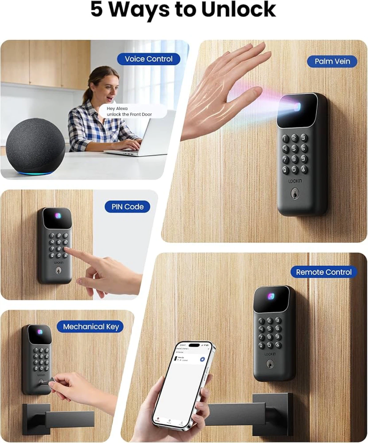 Lockin Palm Vein Smart Door Lock - photo 4