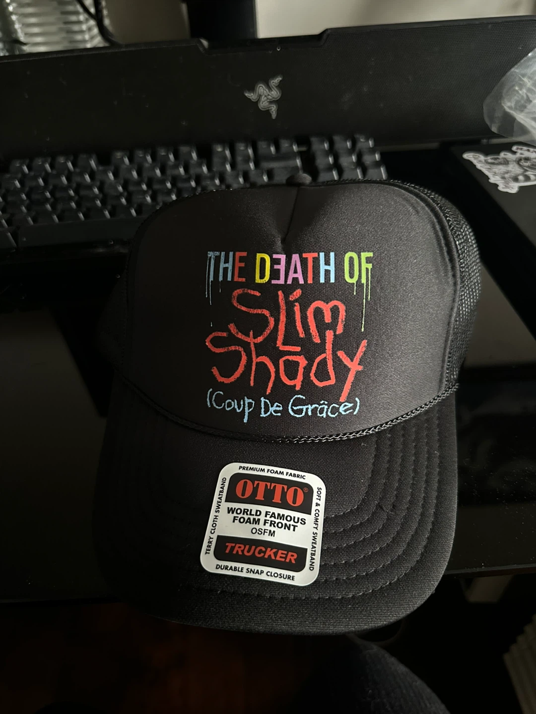 The Death of Slim Shady Trucker Hat