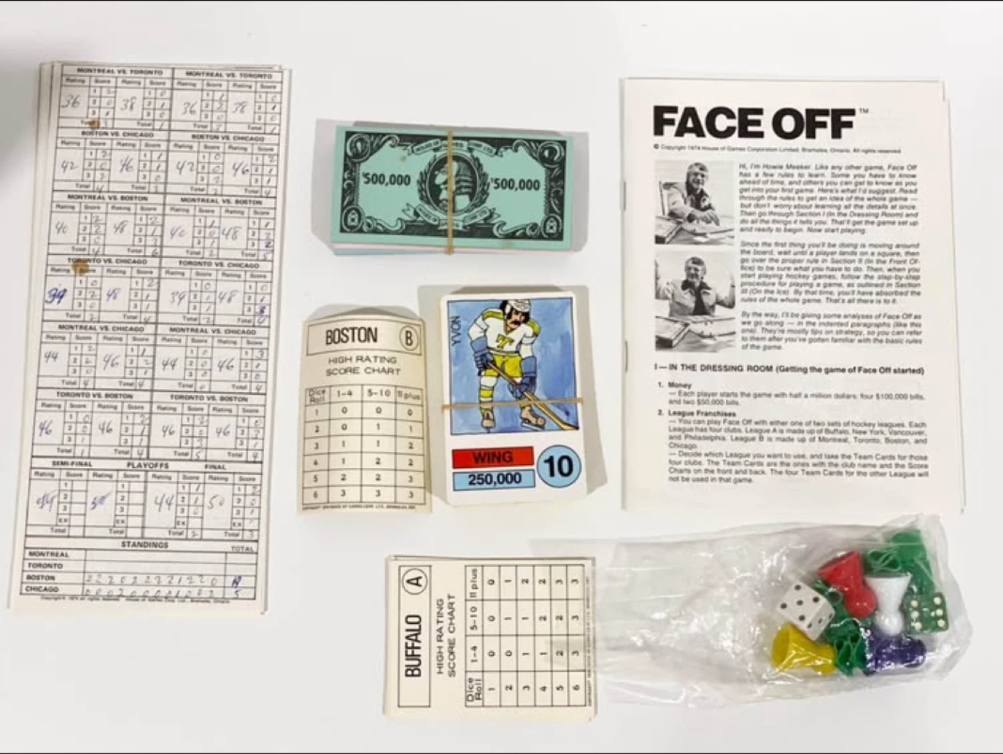 Face Off: A Slapstick Game of Hockey Management Board Game - photo 5
