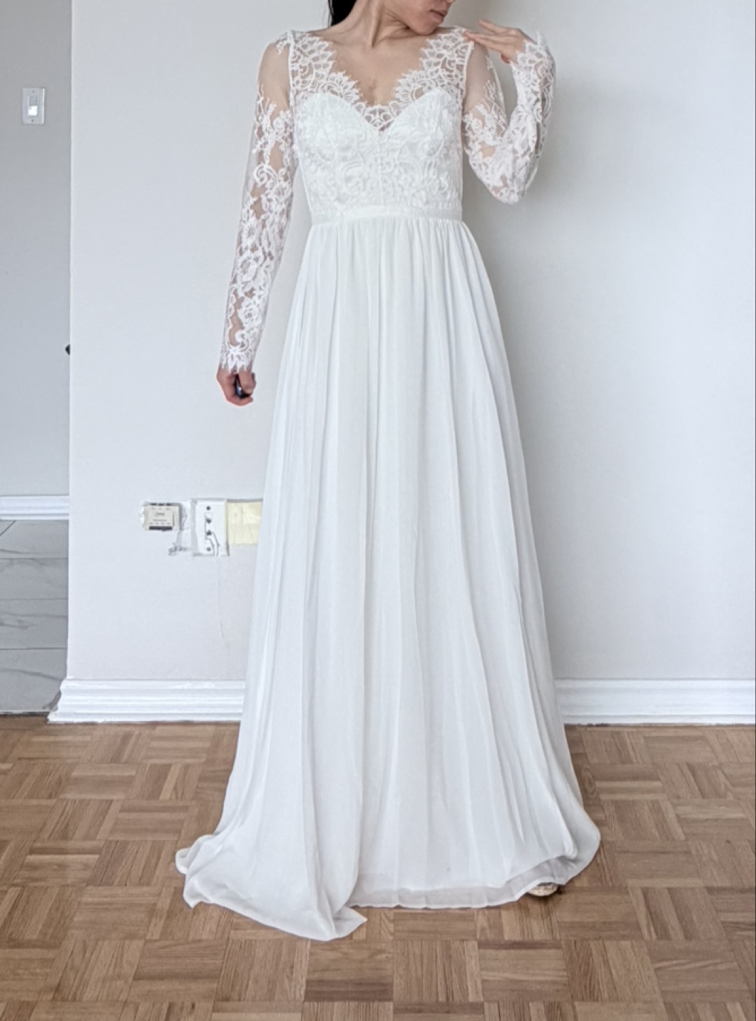 White Lace H&M Wedding Dress