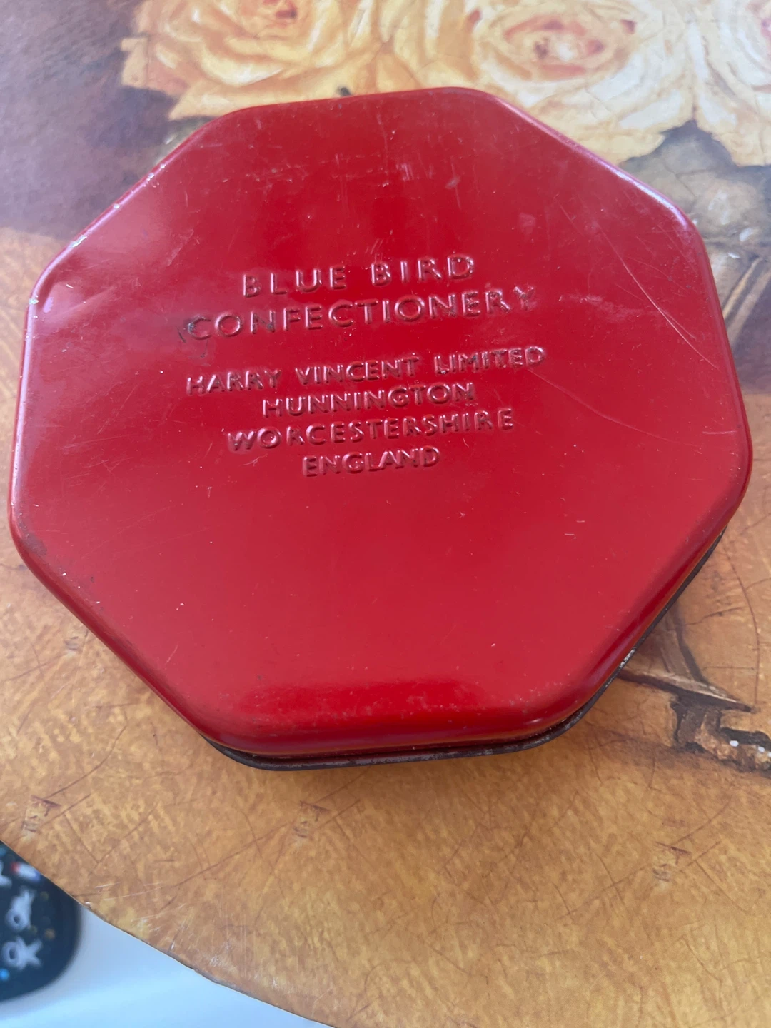 Blue Bird Confectionery Tin with Dog Illustration - photo 2