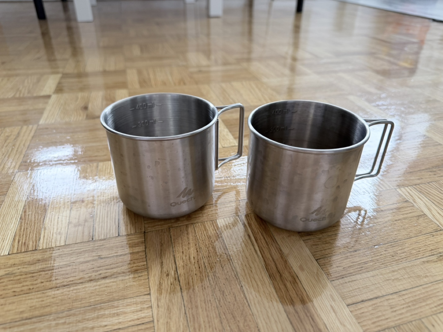 Quechua Stainless Steel Camping Mugs