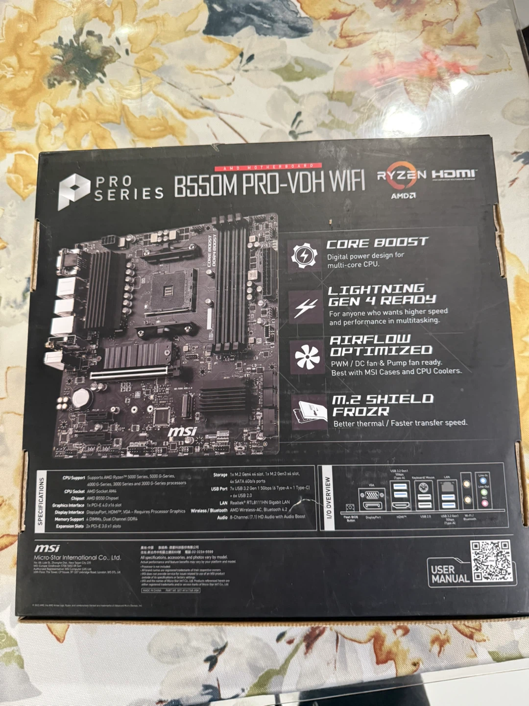 MSI B550M PRO-VDH WIFI Motherboard - photo 2