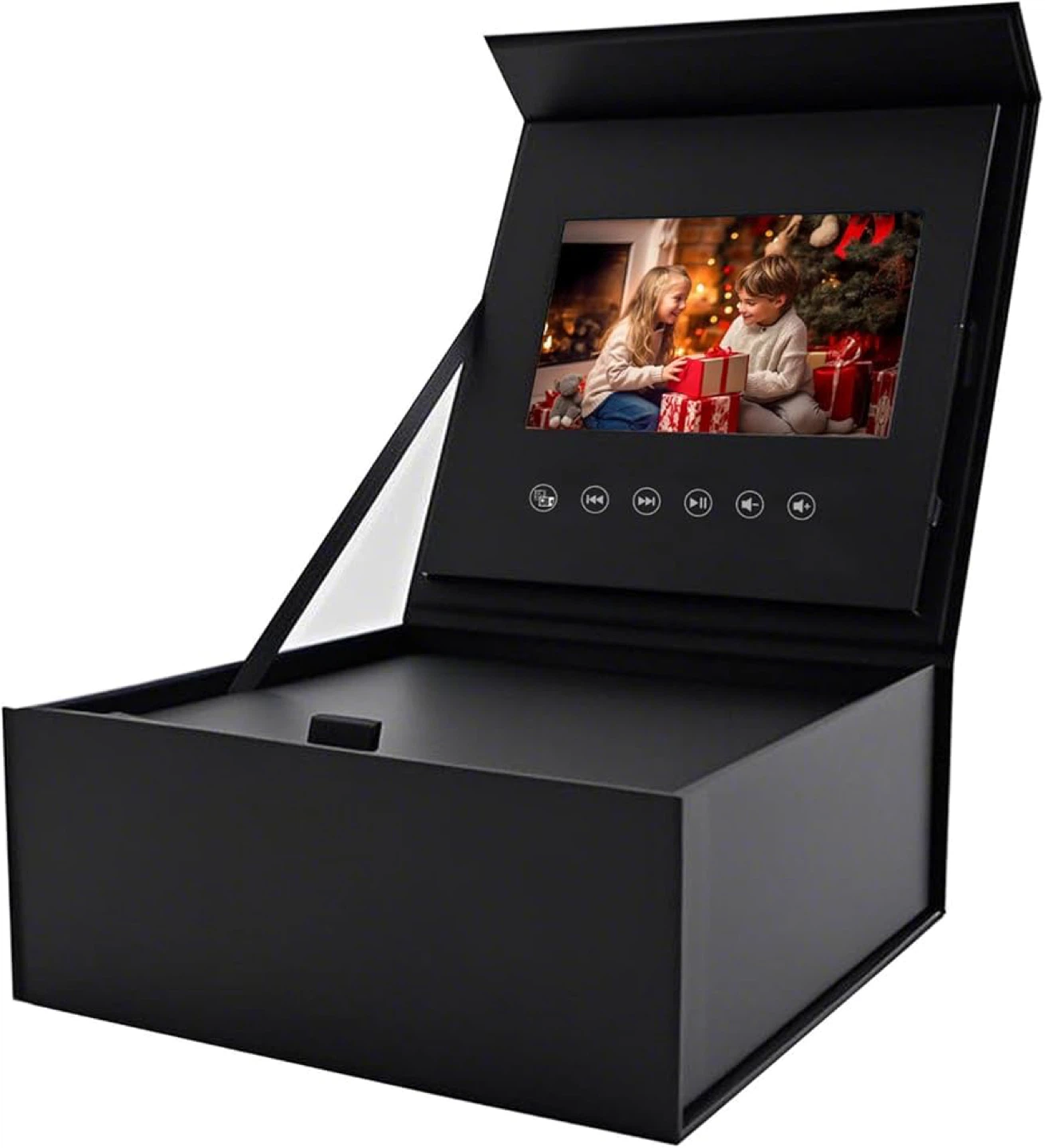 Black Video Greeting Card Box with Screen