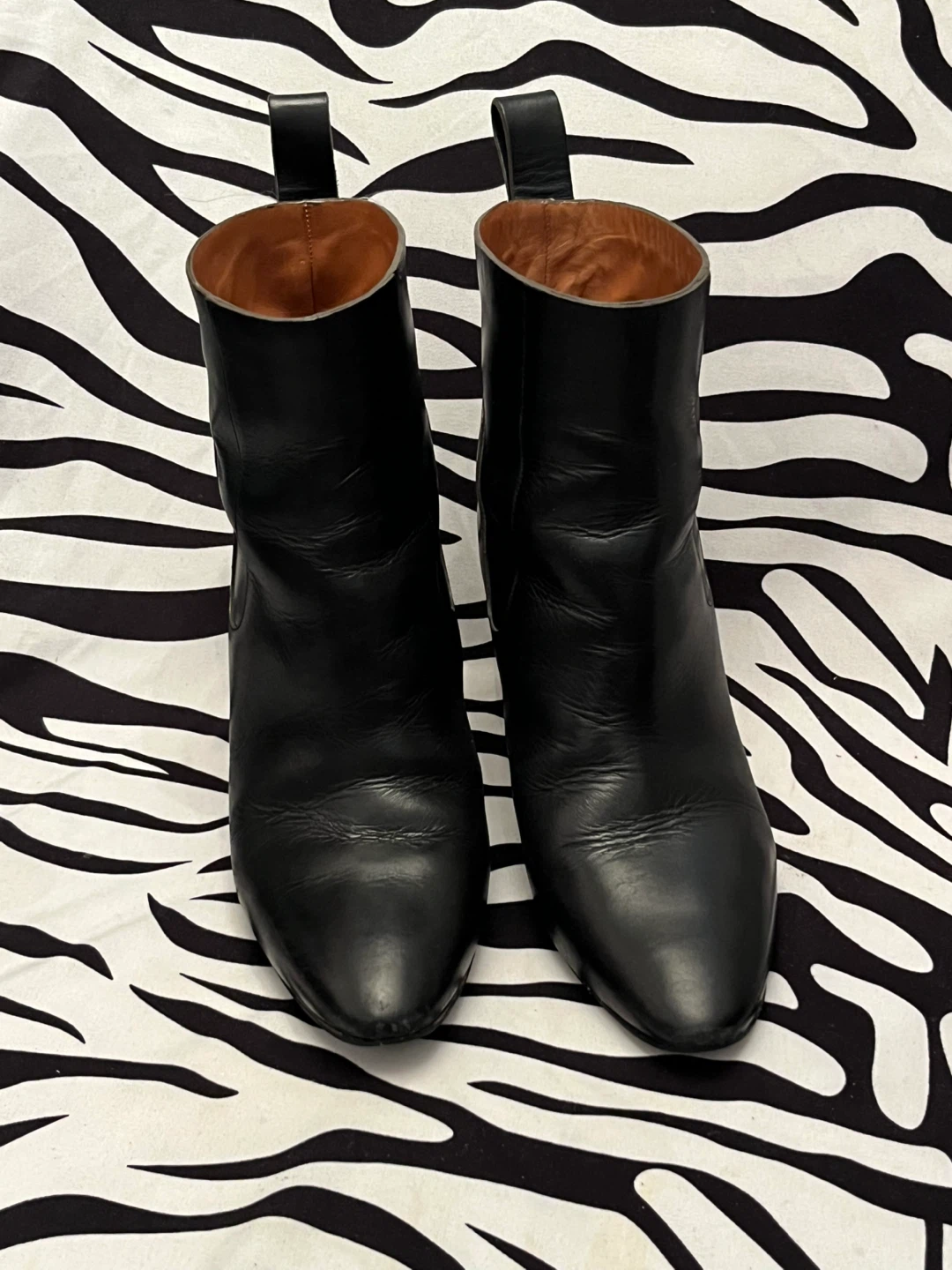 🖤 Chloé Black Leather Boots Women’s Size 38 - photo 2