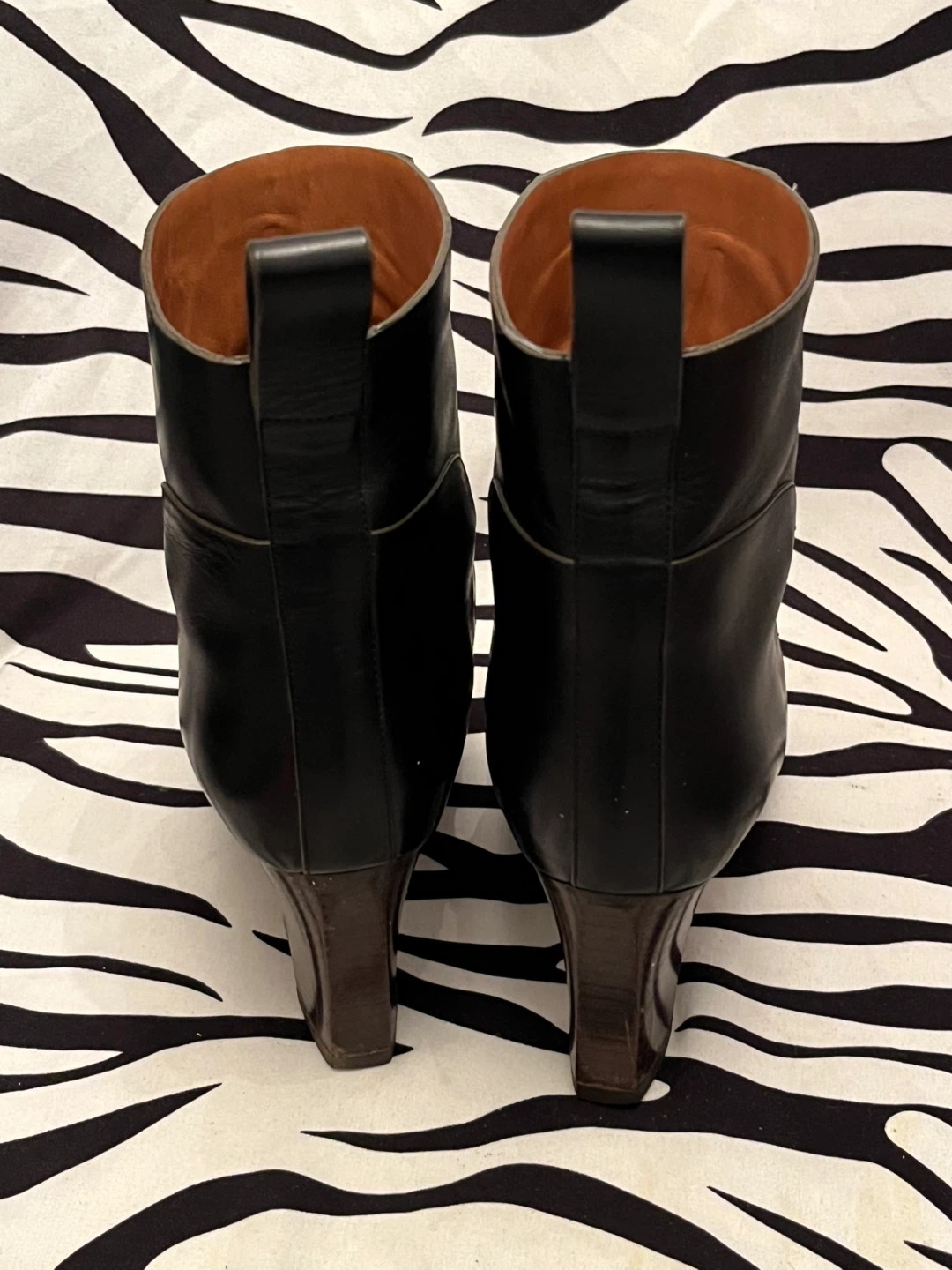 🖤 Chloé Black Leather Boots Women’s Size 38 - photo 3