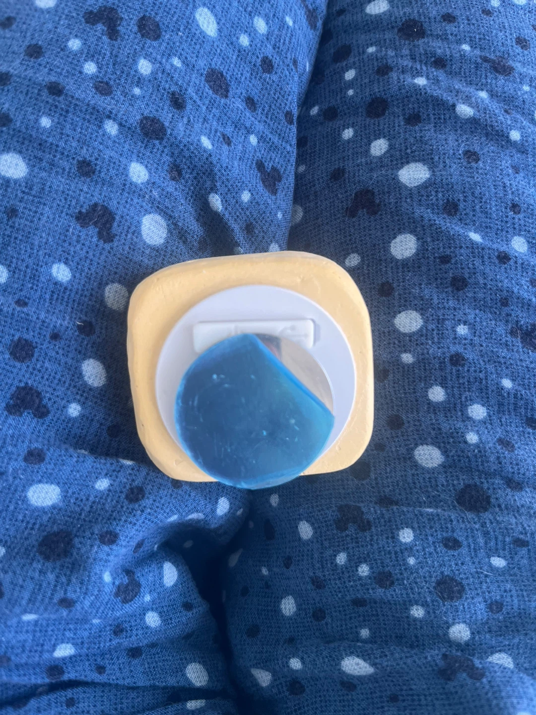 Orange Square Pill Case with Blue Insert - photo 2