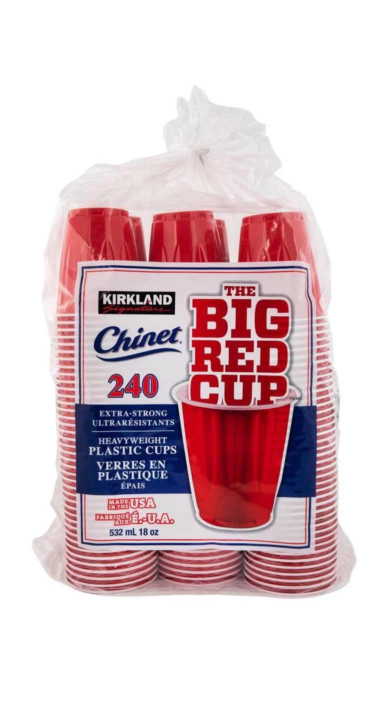 Red Cup Heavyweight Plastic Cups