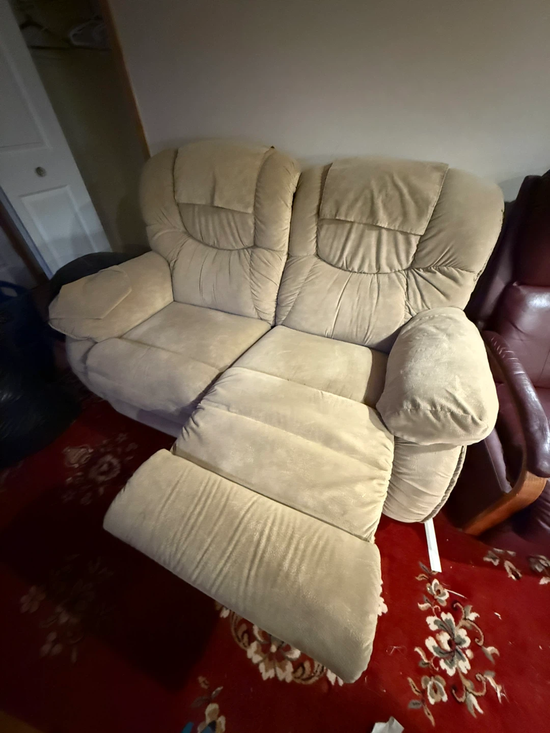 Lazyboy Tan Loveseat Recliner Sofa