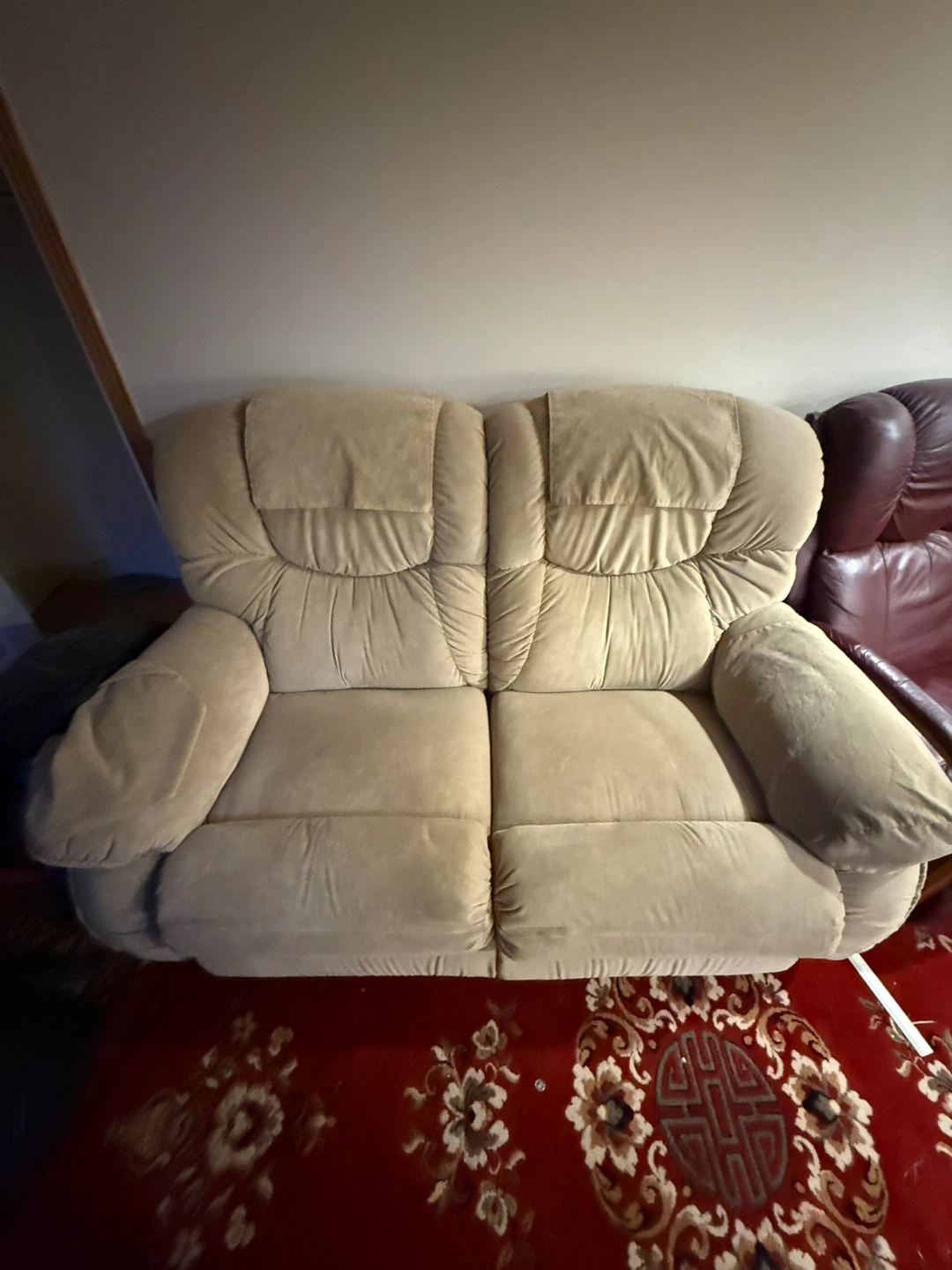 Lazyboy Tan Loveseat Recliner Sofa - photo 2