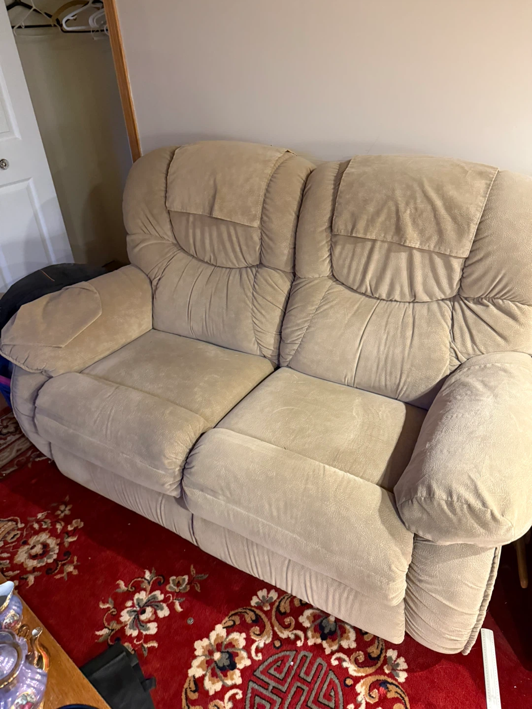 Lazyboy Tan Loveseat Recliner Sofa - photo 3