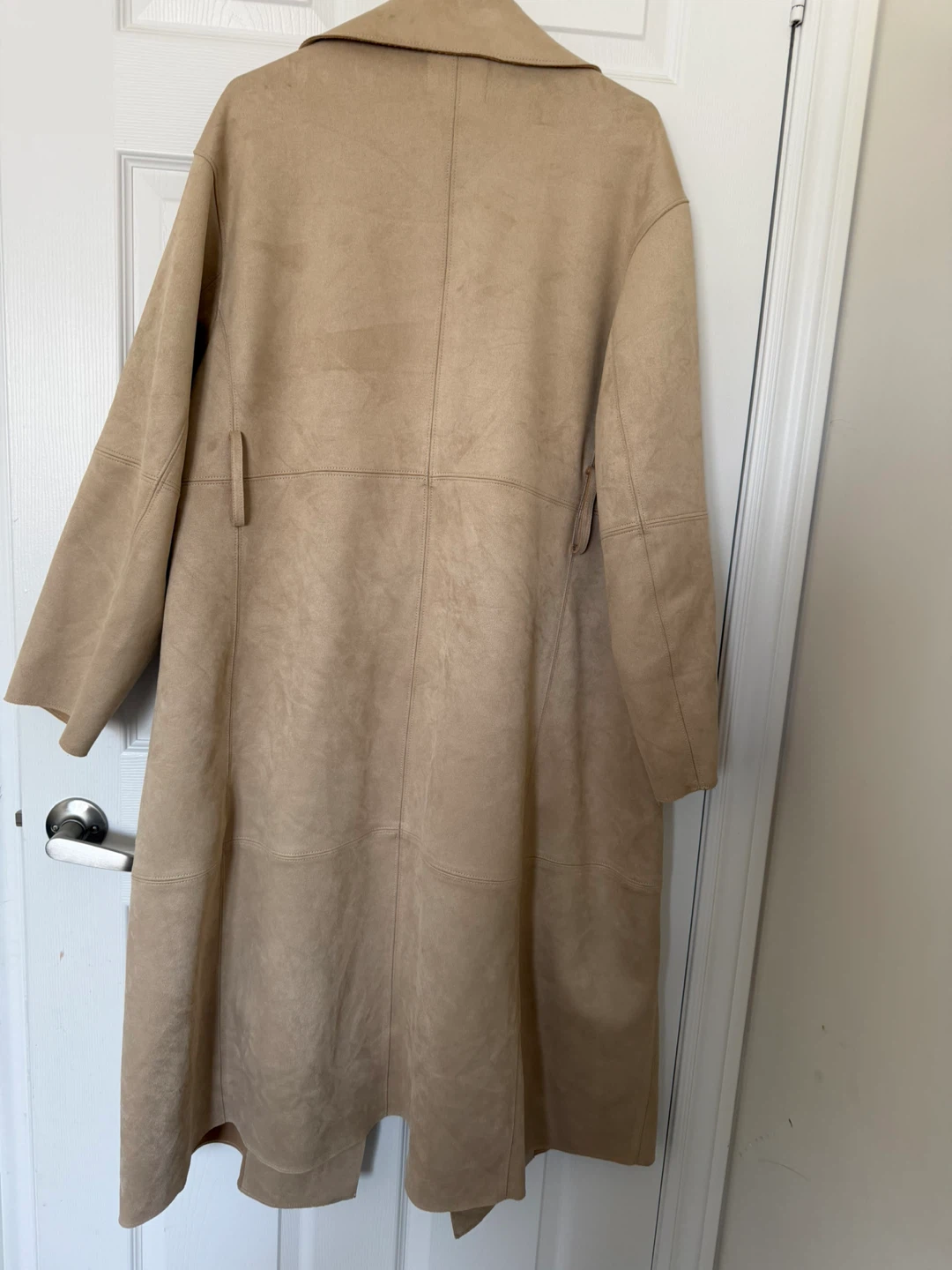 H&M Beige Suede-Look Duster Coat - photo 3