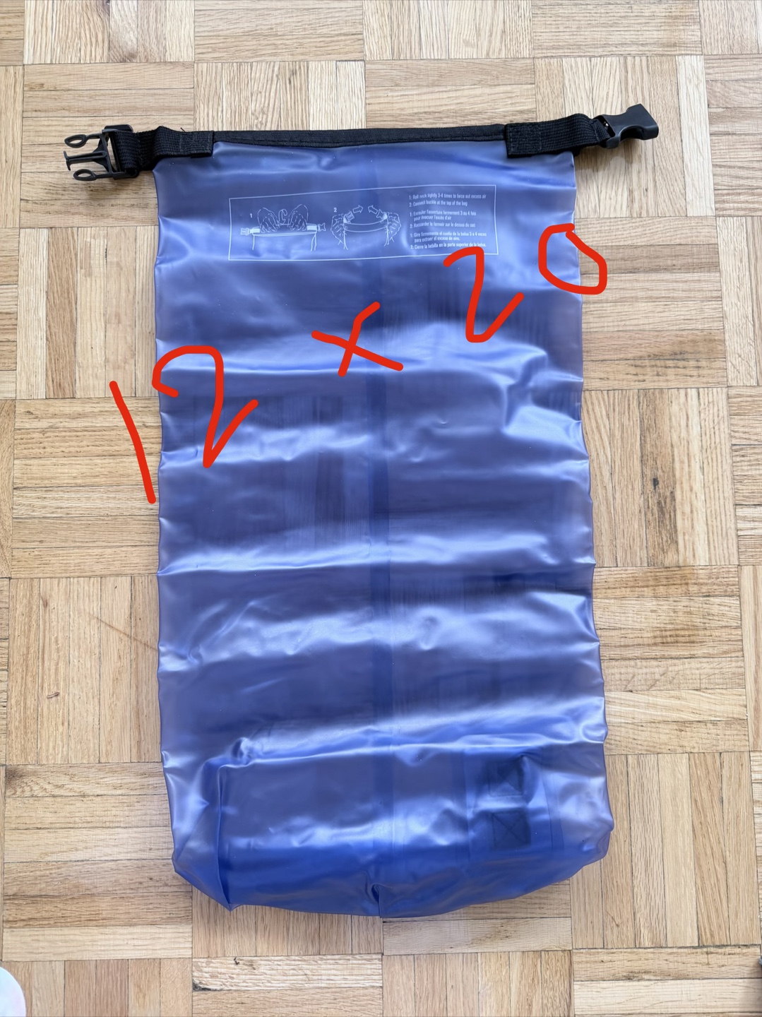 Waterproof Dry Bag 12x20 for camping