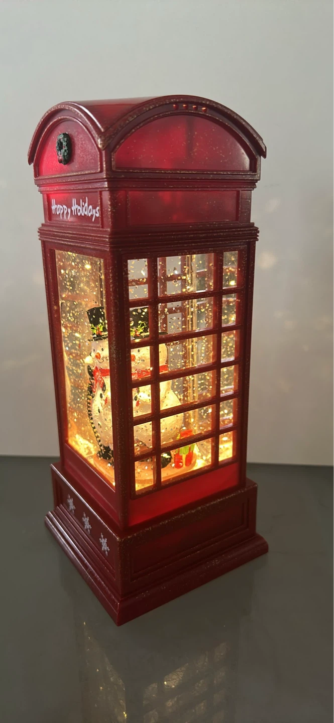 Snowman Holiday Snow Globe Lantern - photo 3