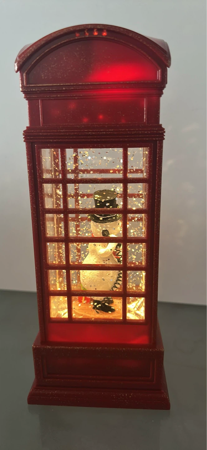 Snowman Holiday Snow Globe Lantern - photo 5