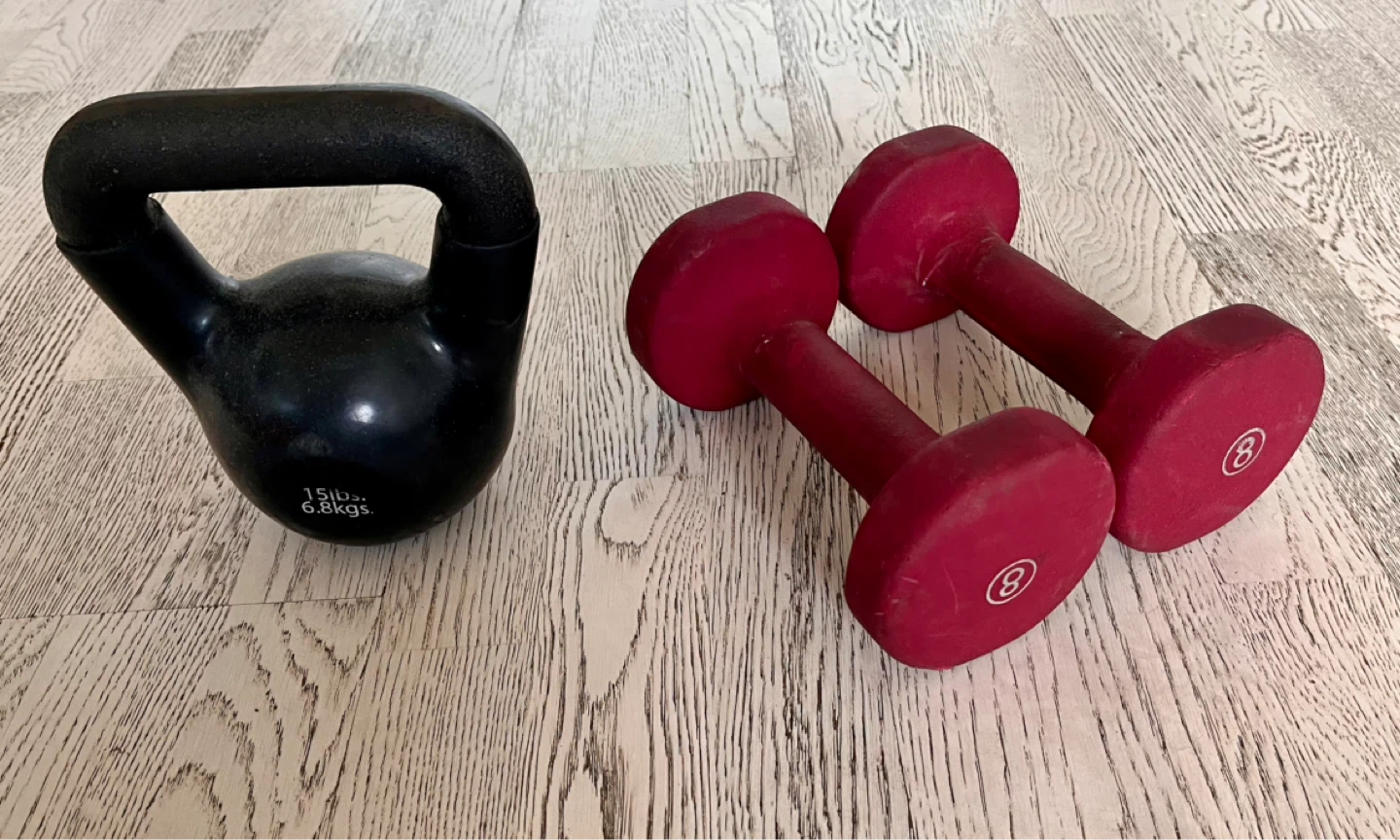 Kettlebell and Dumbbell Set
