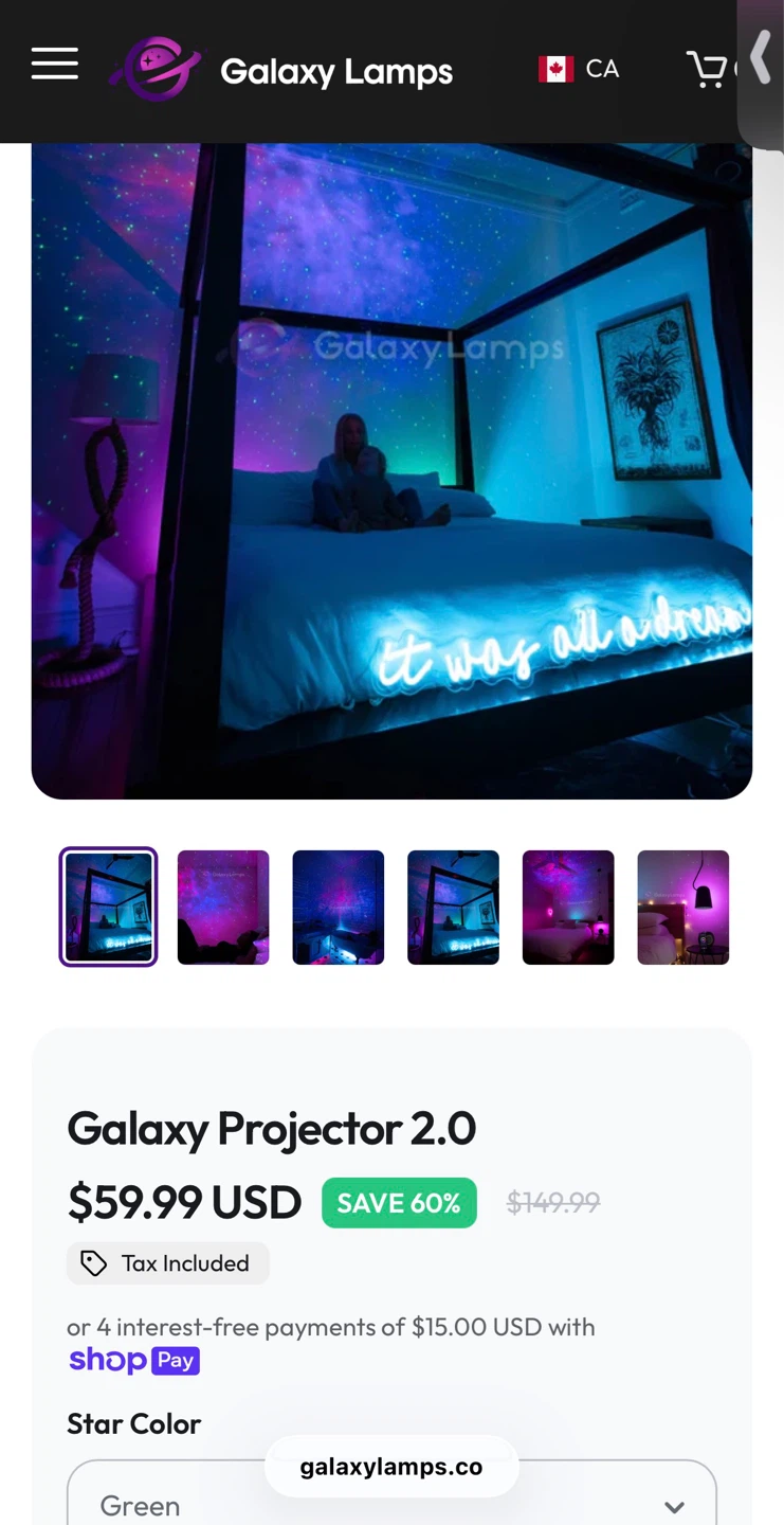 Galaxy Lamps Galaxy Projector 2.0 - photo 2