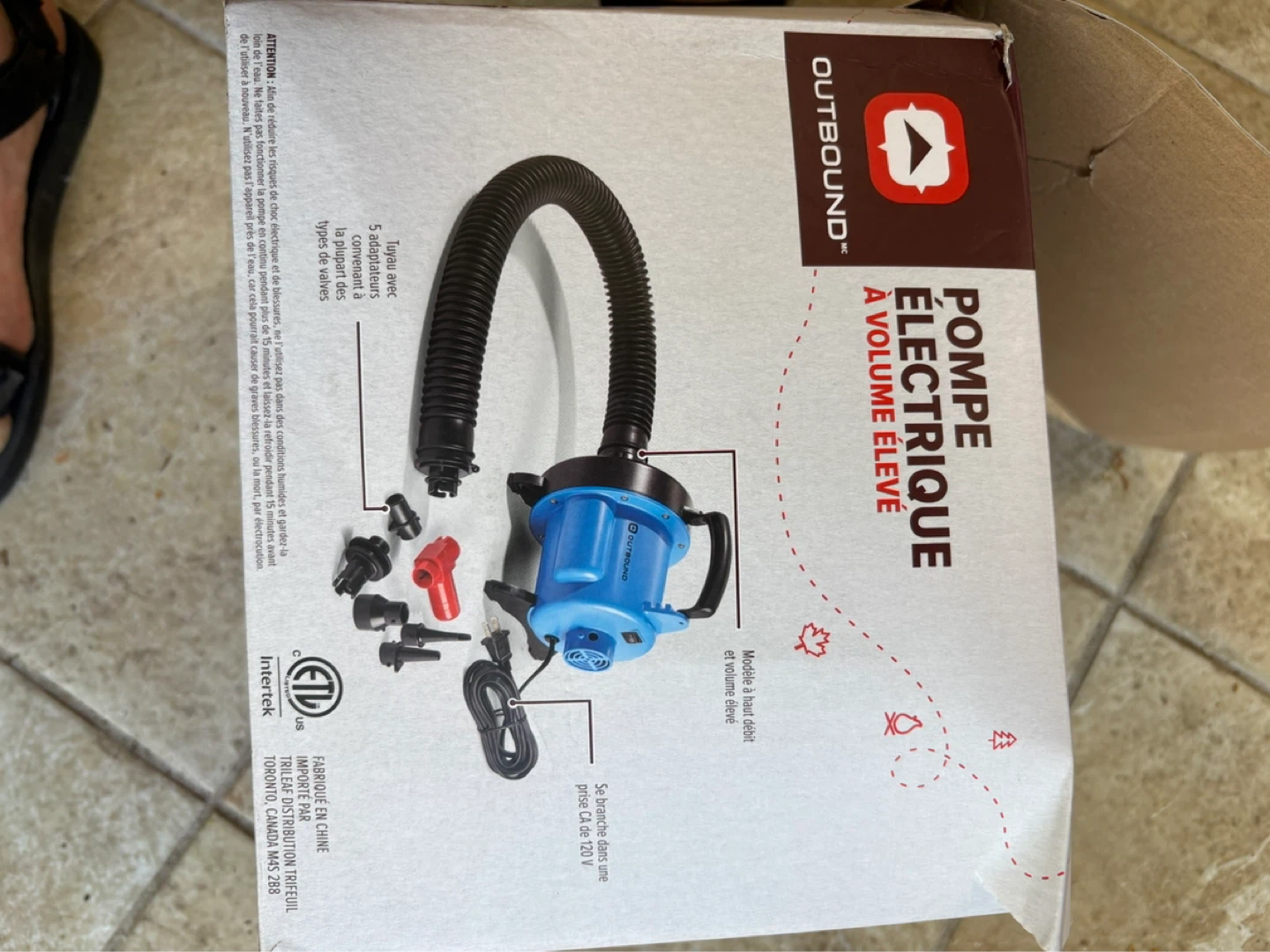 Outbound High-Volume Electric Air Pump