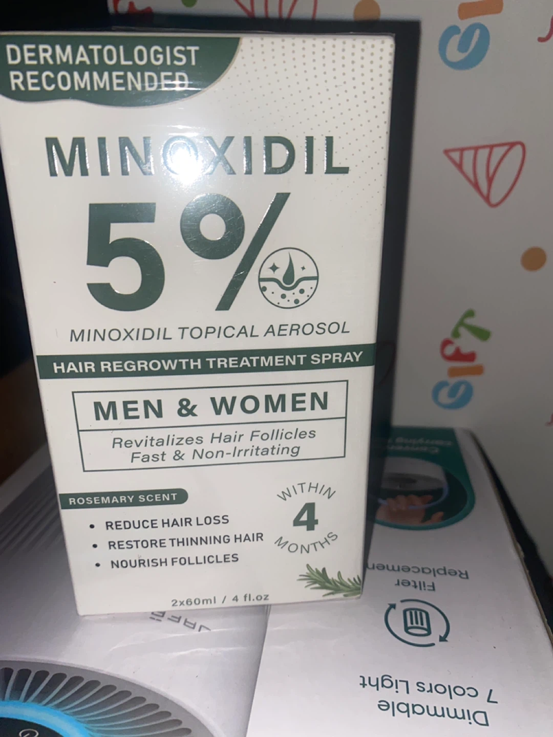 Minoxidil 5% Hair Regrowth Treatment Spray for Men & Women - photo 2