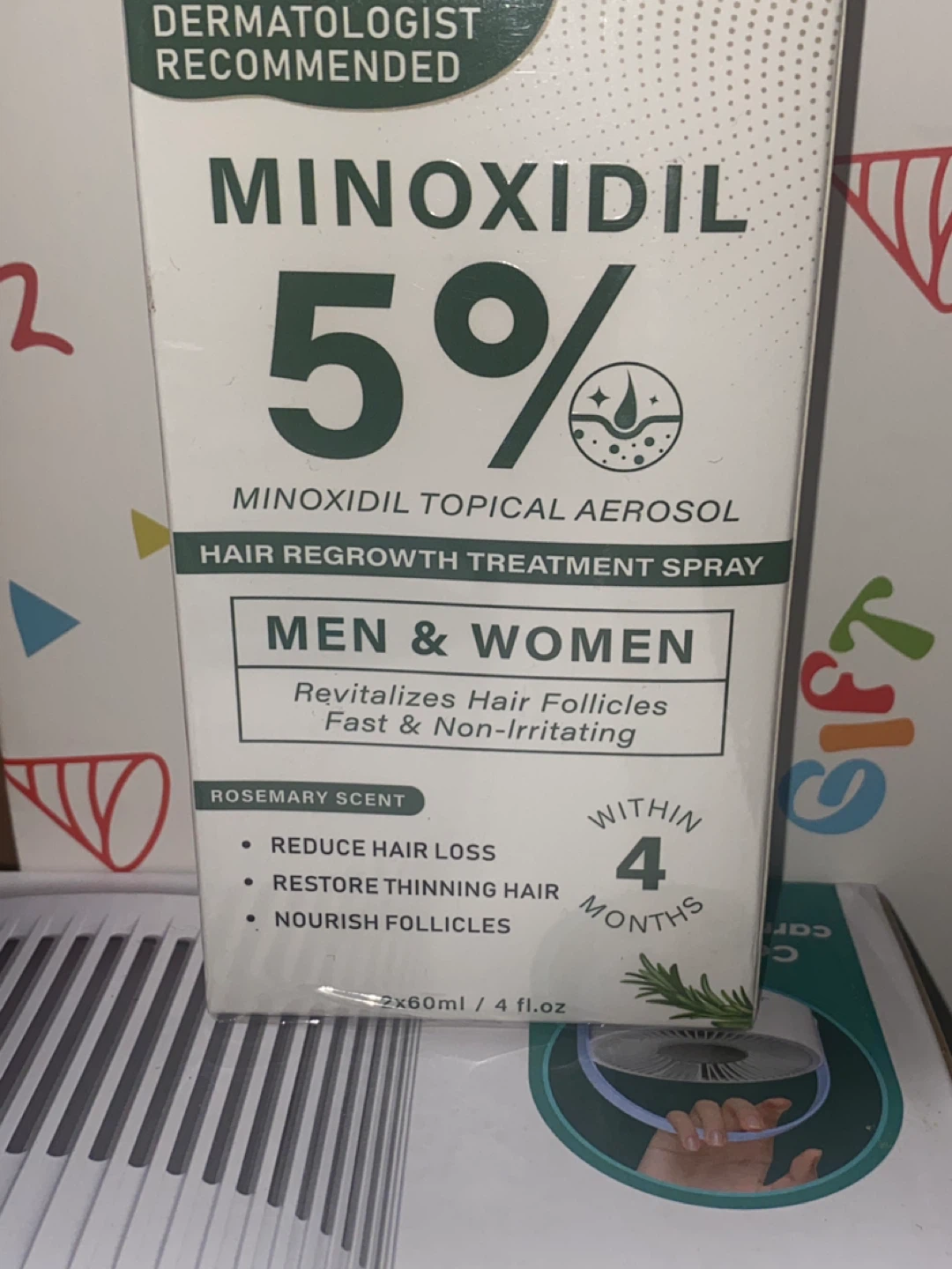 Minoxidil 5% Hair Regrowth Treatment Spray for Men & Women