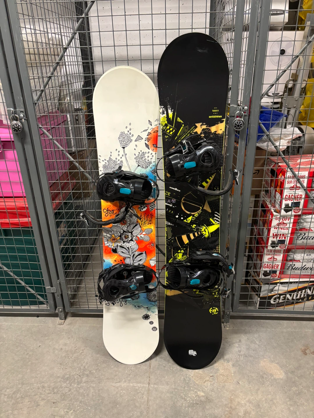 Snowboard with Boots