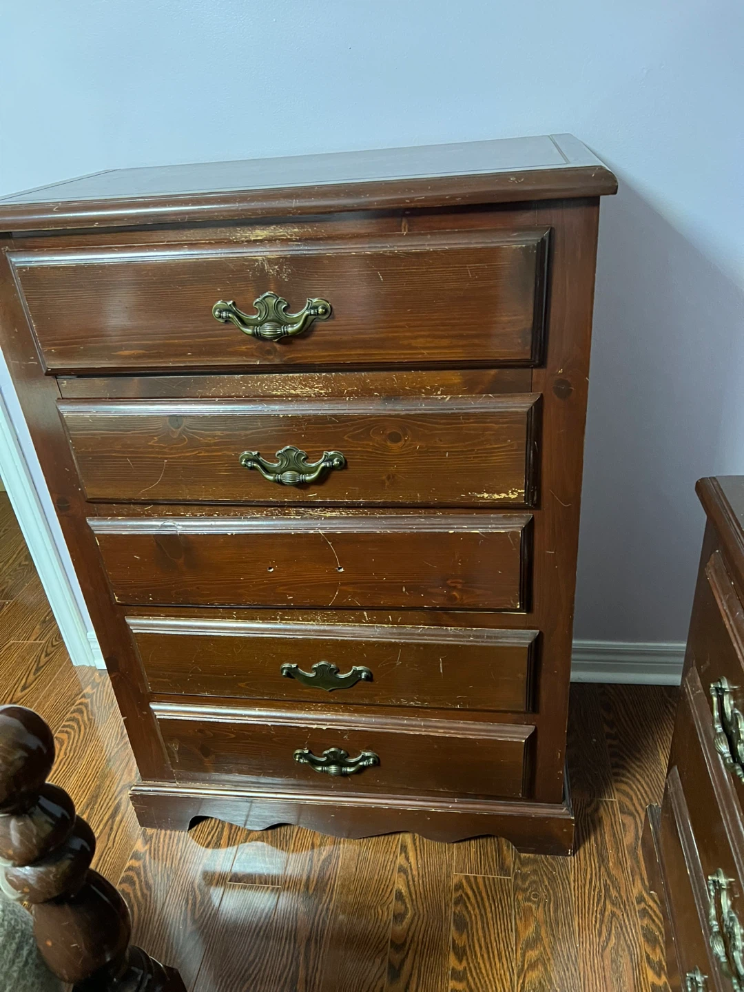 Wooden Dresser with Mirror - photo 2