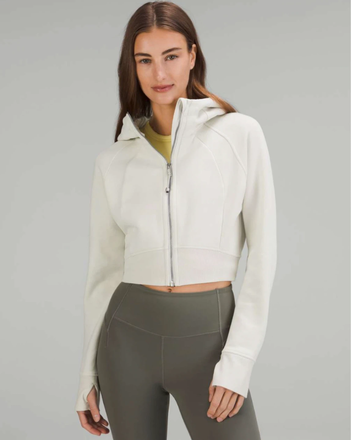 Lululemon Scuba Full-Zip Cropped Hoodie