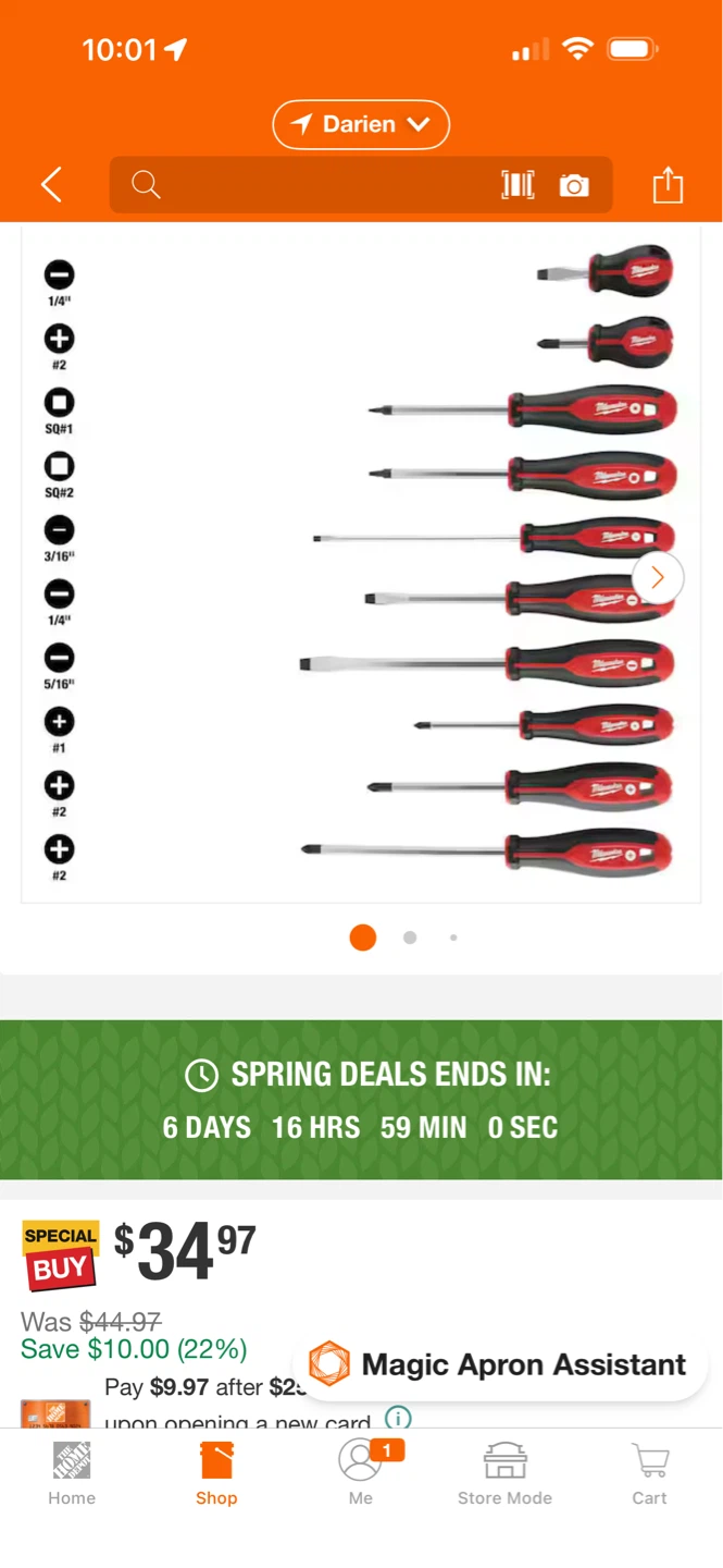 Milwaukee 10pc screwdriver set / New - photo 4