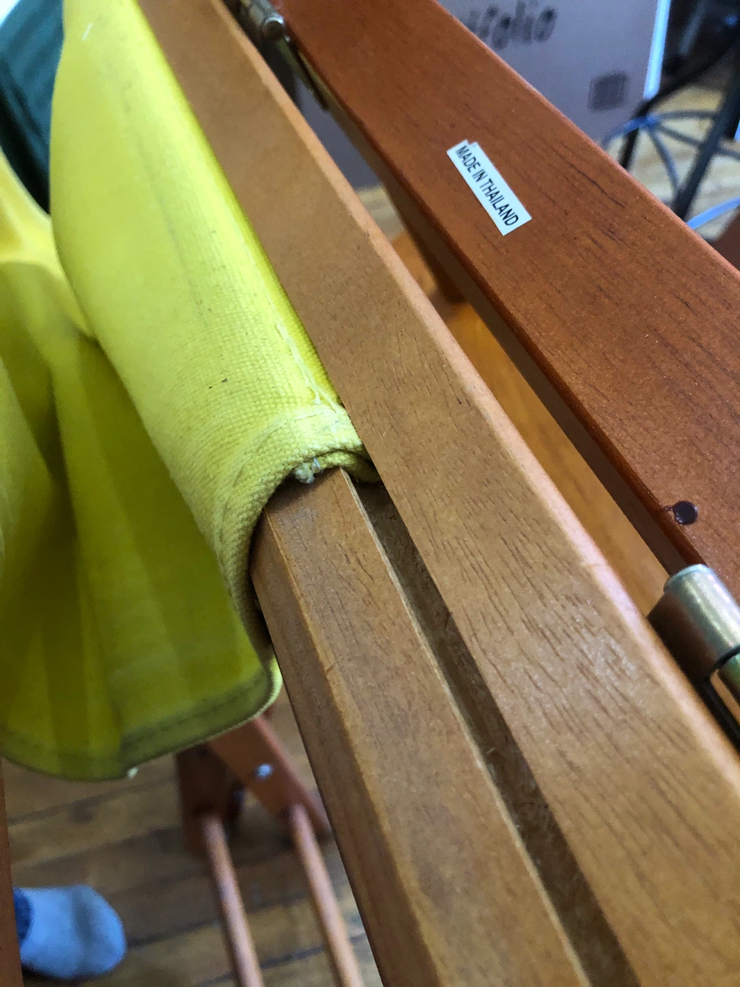 Yellow Fabric Director's Chair - photo 2