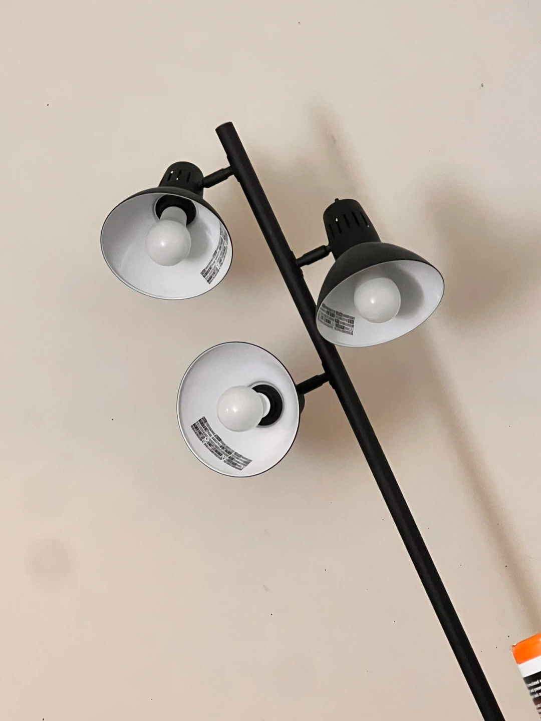 Black 3-Light Floor Lamp