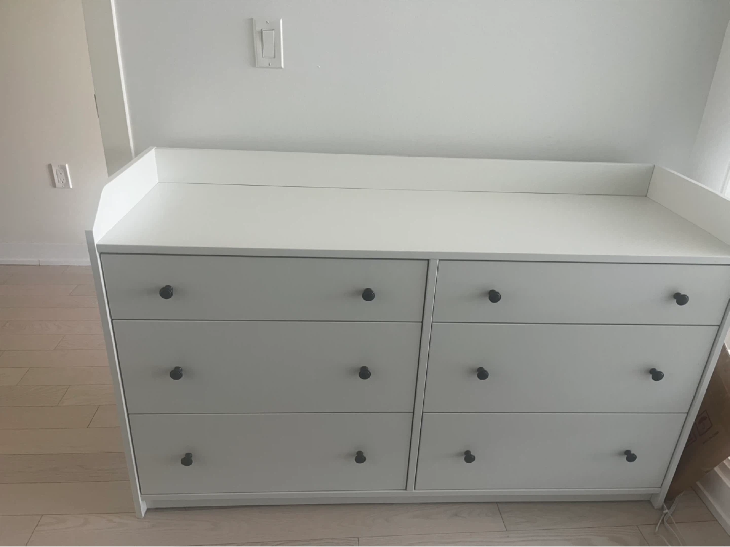 IKEA HAUGA 6-drawer dresser, white