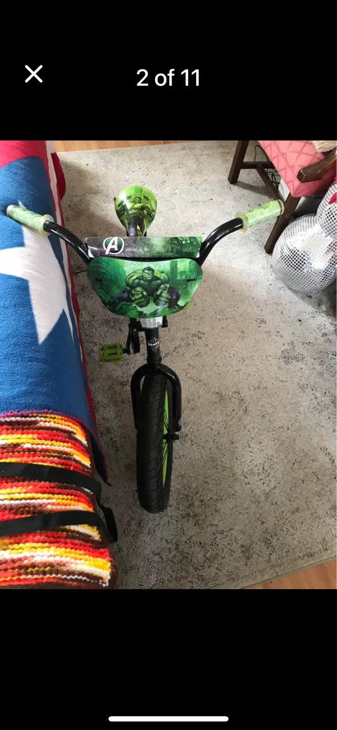 Huffy boys 16” hulk bike