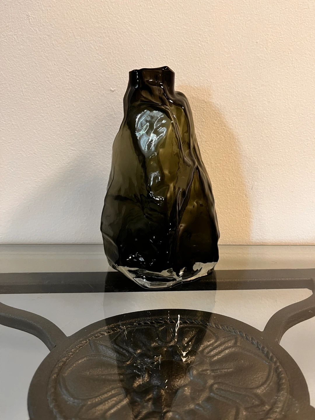Dark Green Glass Vase - photo 2