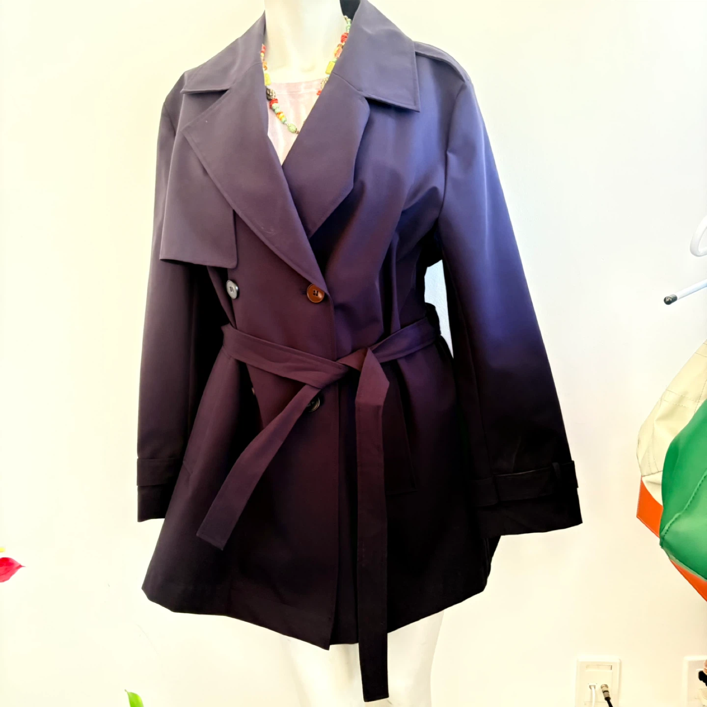 Navy blue Zara Trench Coat