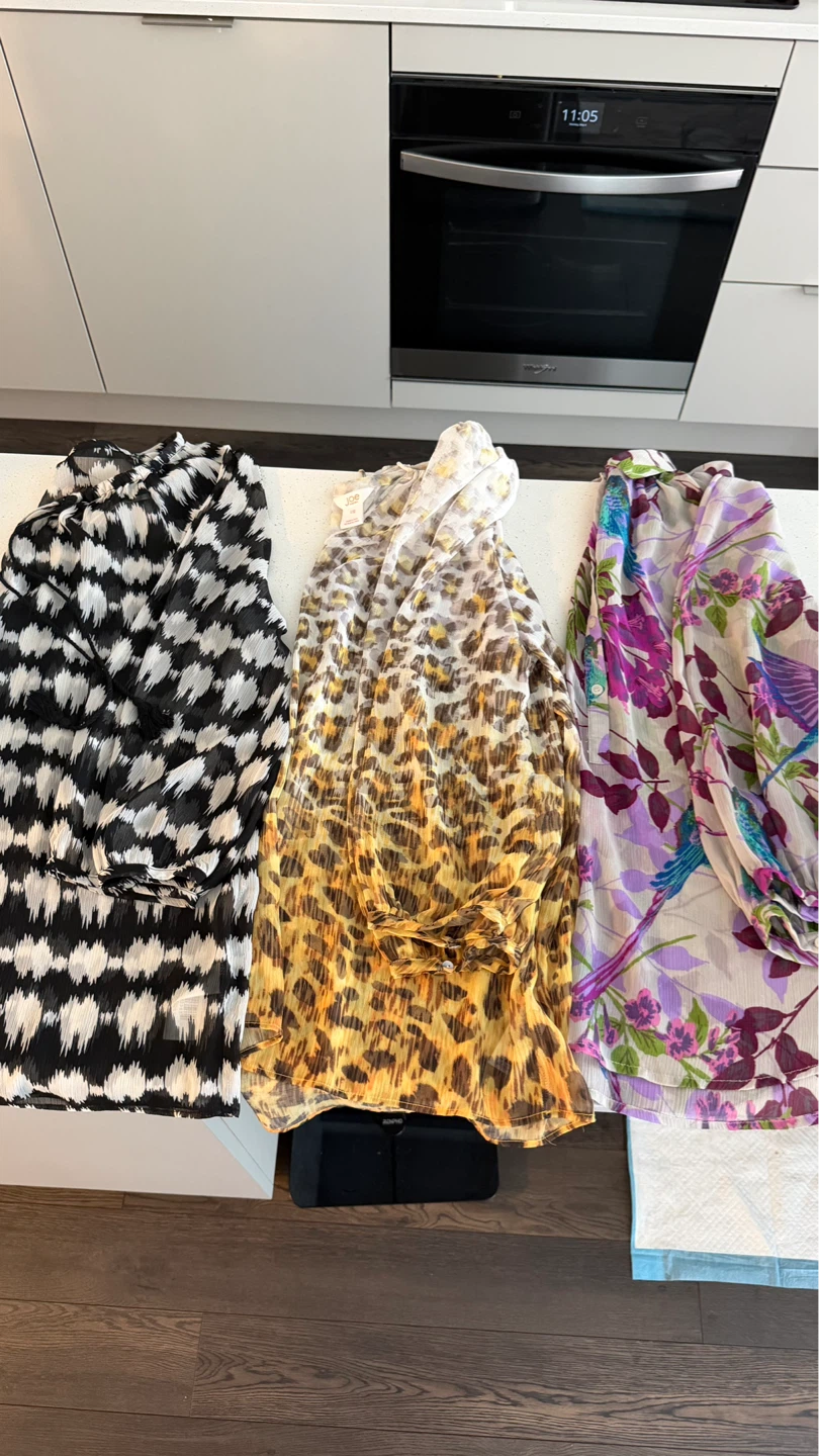 Joe Fresh Sheer Blouses - Set of 3
