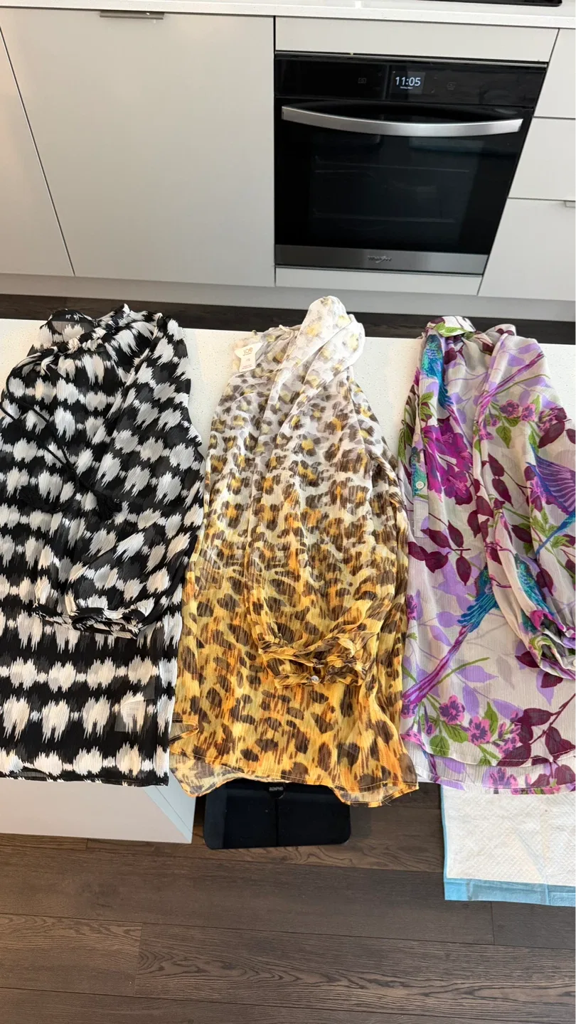 Joe Fresh Sheer Blouses - Set of 3