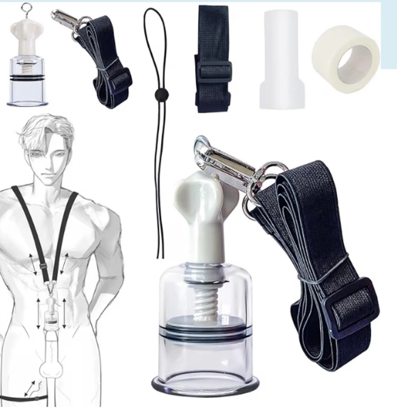 Penis Extender Stretcher Kit for Men - photo 2
