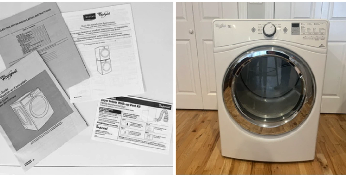 Whirlpool Duet Electric Dryer w steam cycle - photo 2