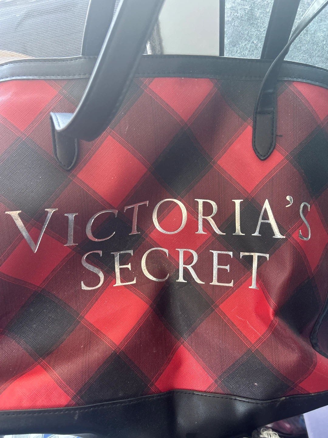 Victoria's Secret Plaid Tote Bag