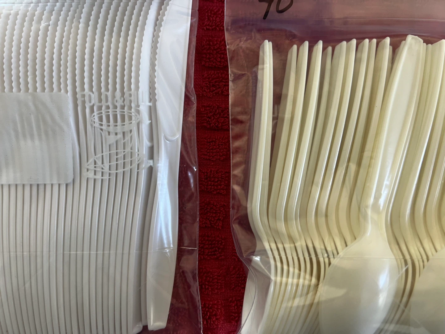 Cream colored plastic spoons - New, never used - photo 2