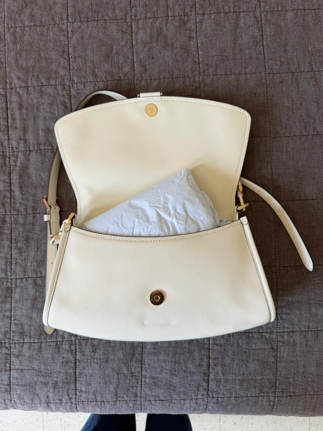 Kate Spade White Leather Shoulder Bag - photo 4