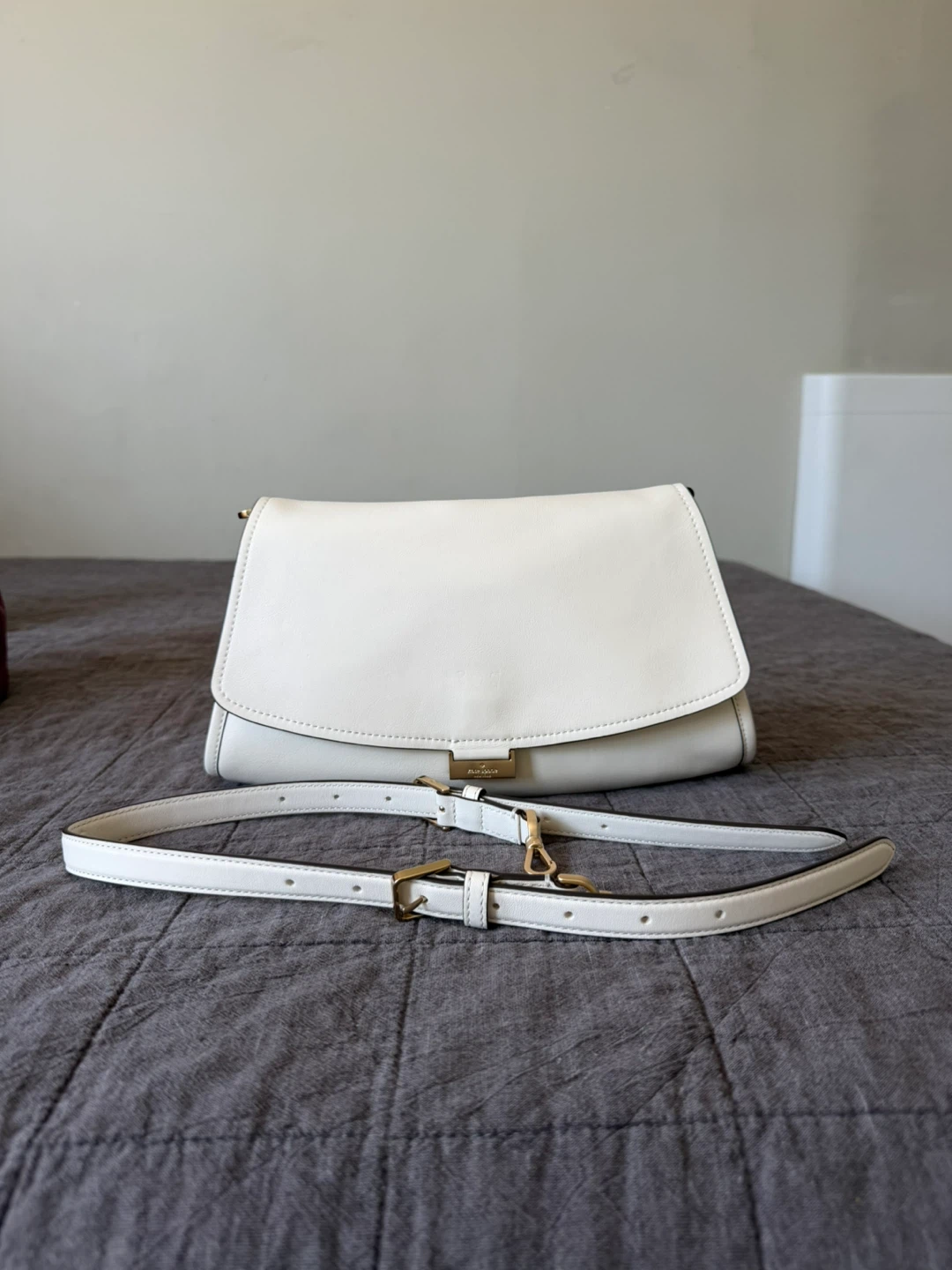 Kate Spade White Leather Shoulder Bag