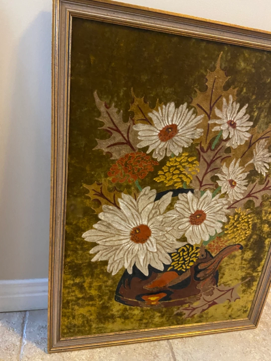 Framed Velvet Art "Floral Bouquet" - photo 3
