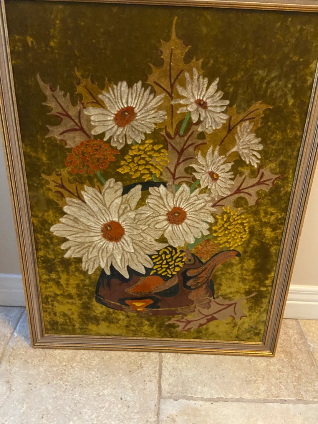 Framed Velvet Art "Floral Bouquet" - photo 2