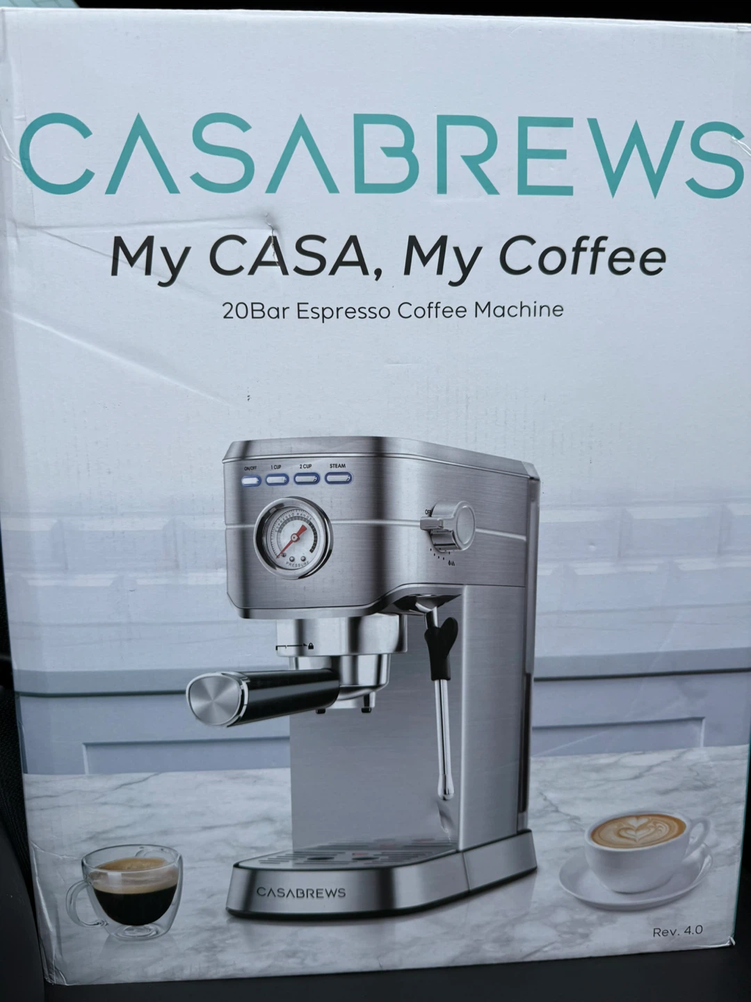 CASABREWS 20Bar Espresso Coffee Machine - photo 4