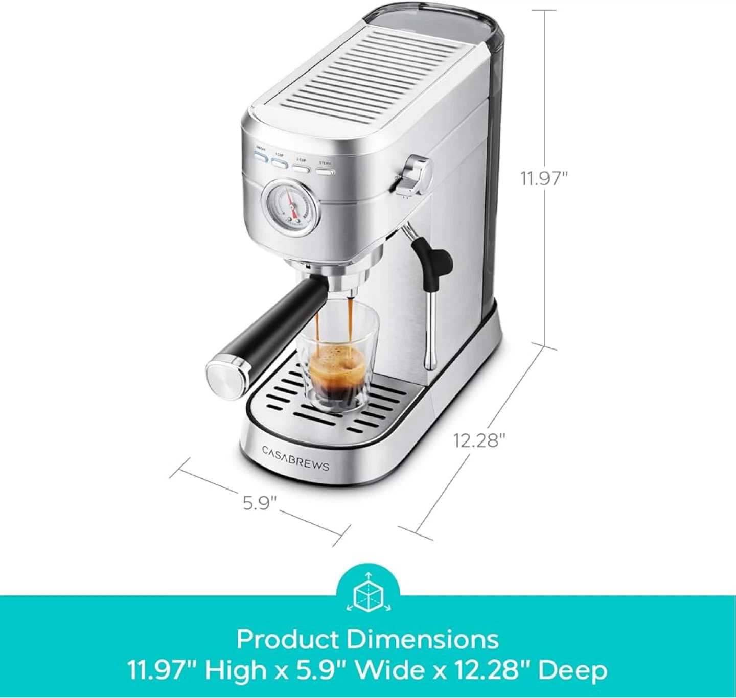 CASABREWS 20Bar Espresso Coffee Machine