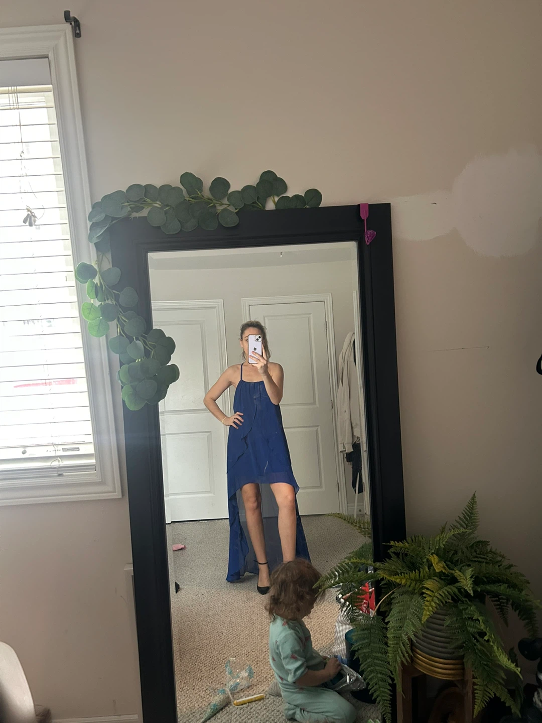 Arden B. Royal Blue Halter Maxi Dress - photo 2